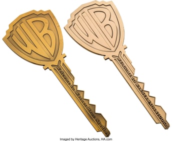 89117: Pair of Warner Bros. Studio Presentation Keys (c