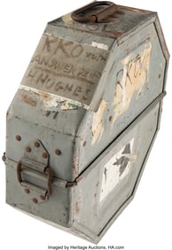 89119: Vintage RKO Rush Howard Hughes Film Case. Vintag