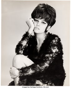 89024: Claudia Cardinale, Rome, February 1966, 9.25" x