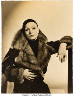 Greta Garbo in Inspiration (MGM, 1931), 13" x 10: Greta Garbo in Inspiration (MGM, 1931), 13" x 10" Original Custom Portrait Gallery Photograph by Clarence Sinclair Bull. Collection of Leonard Stanley. Vintage gela