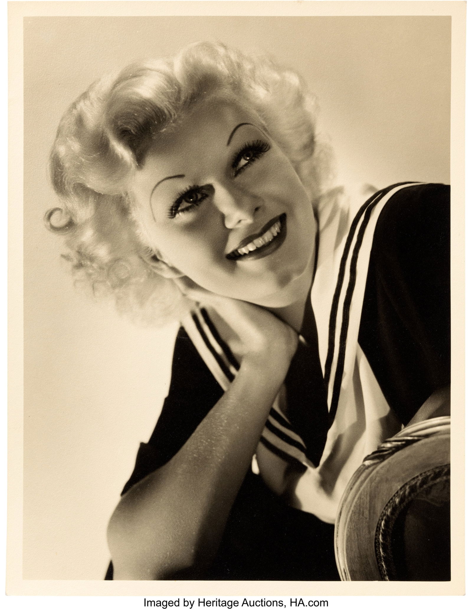 Jean Harlow in The Girl from Missouri (MGM, 1934: Jean Harlow in The Girl from Missouri (MGM, 1934), 13" x 10" Original Custom Portrait Gallery Photograph by George Hurrell. Collection of Steve Sustayta. Vintage ge