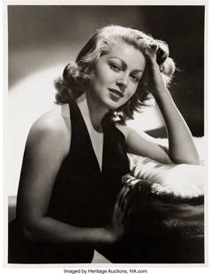 Lana Turner in Johnny Eager (MGM, 1941), 13" x 1: Lana Turner in Johnny Eager &lpar;MGM&comma; 1941&rpar;&comma; 13" x 10" Original Portrait Gallery Photograph by Eric Carpenter&period; Collection of Leonard Stanley&period; Vintage gelatin silver sem