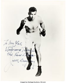 89063: Jack Dempsey Extraordinary Signed Photograph Ins