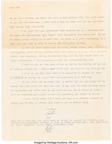 89073: Evel Knievel Twice Signed Letter with Envelope (