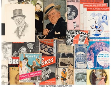 89076: W.C. Fields Collection of Ephemera, Posters, and