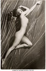 89178: Marilyn Monroe, "Red Velvet," Nude Pose #2, for