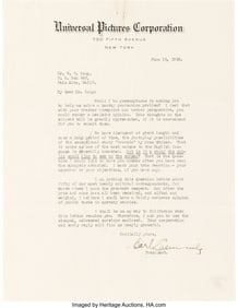 89085: Dracula (Universal, 1931), Historic 1930 Typed L