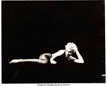 89183: Marilyn Monroe, "Black Sitting", New York City,