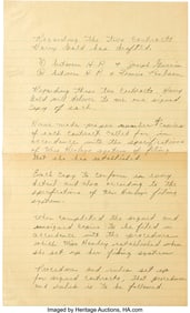 89112: Howard Hughes Handwritten Hughes Productions Dir