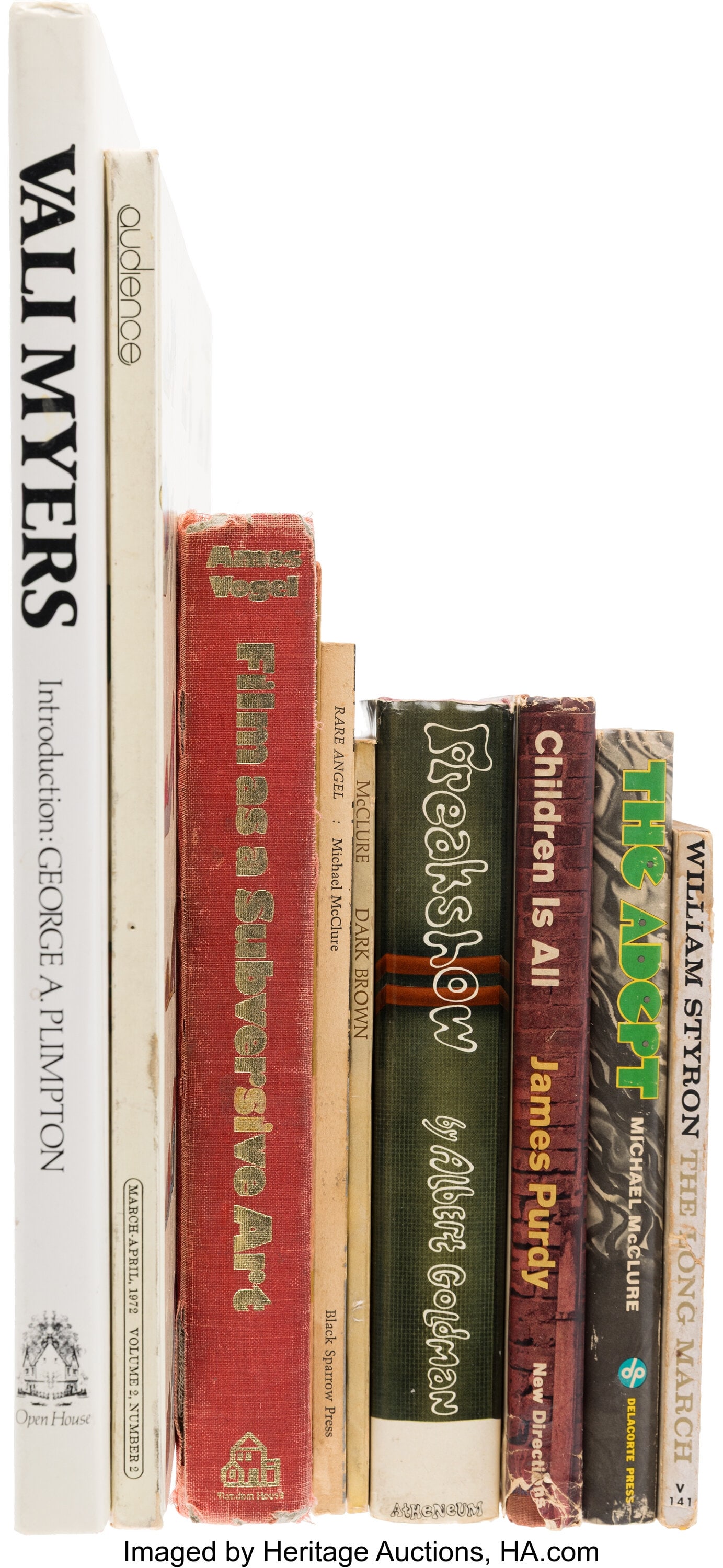 Collection of Books and Magazines Inscribed to T: Collection of Books and Magazines Inscribed to Terry Southern, Including Peter Beard's Personal Copy of Film as a Subversive Art (ca. 1965-1988). Vintage original group o