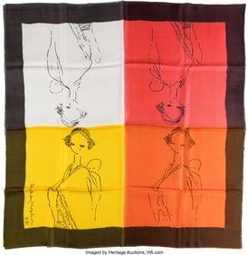 89218: Group of (4) Givenchy Designed Silk Scarves with