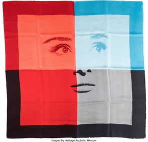89219: Group of (3) Silk Scarves from the Audrey Hepbur