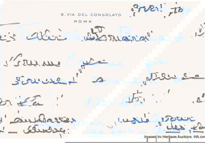 89229: Audrey Hepburn Collection of Handwritten Persona