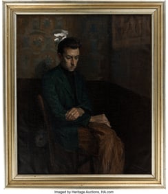 89240: Original Oil Portrait of Writer Terry Southern b