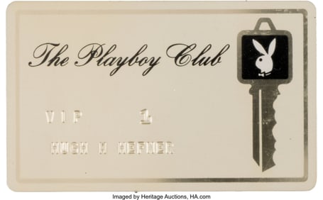 89305: Hugh Hefner's Personal "VIP #1" Playboy Club Key