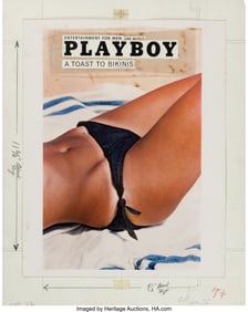 89307: Marvin Newman Playboy Cover Layout "A Toast To B