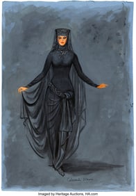 89309: El Cid (Allied Artists, 1961), Sophia Loren "Doña Jimena" Costume Sketch by Veniero
