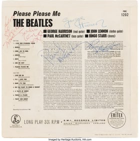 89330: The Beatles, Signed Please Please Me Mono UK Fir