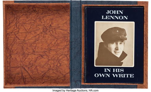 John Lennon, Signed In His Own Write Hardcover B: John Lennon, Signed In His Own Write Hardcover Book with Luncheon Invitation Ticket & Seating Chart (1964). First edition, second printing book autographed by John Len