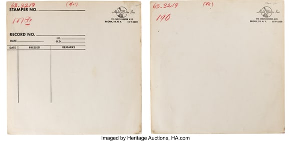 89333: The Beatles/Vee-Jay Records 11-Inch Metal Plates