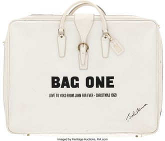 89335: John Lennon, "Bag One" Original Portfolio Bag Wi