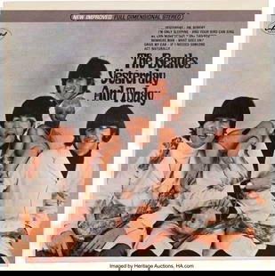 The Beatles, Yesterday and Today "Butcher Cover": The Beatles&comma; Yesterday and Today "Butcher Cover" Stereo First State Album Cover Prototype With Queens Litho Envelope&comma; Delivery Receipt&comma; Capitol Office Memos&comma; File Folder&comma;