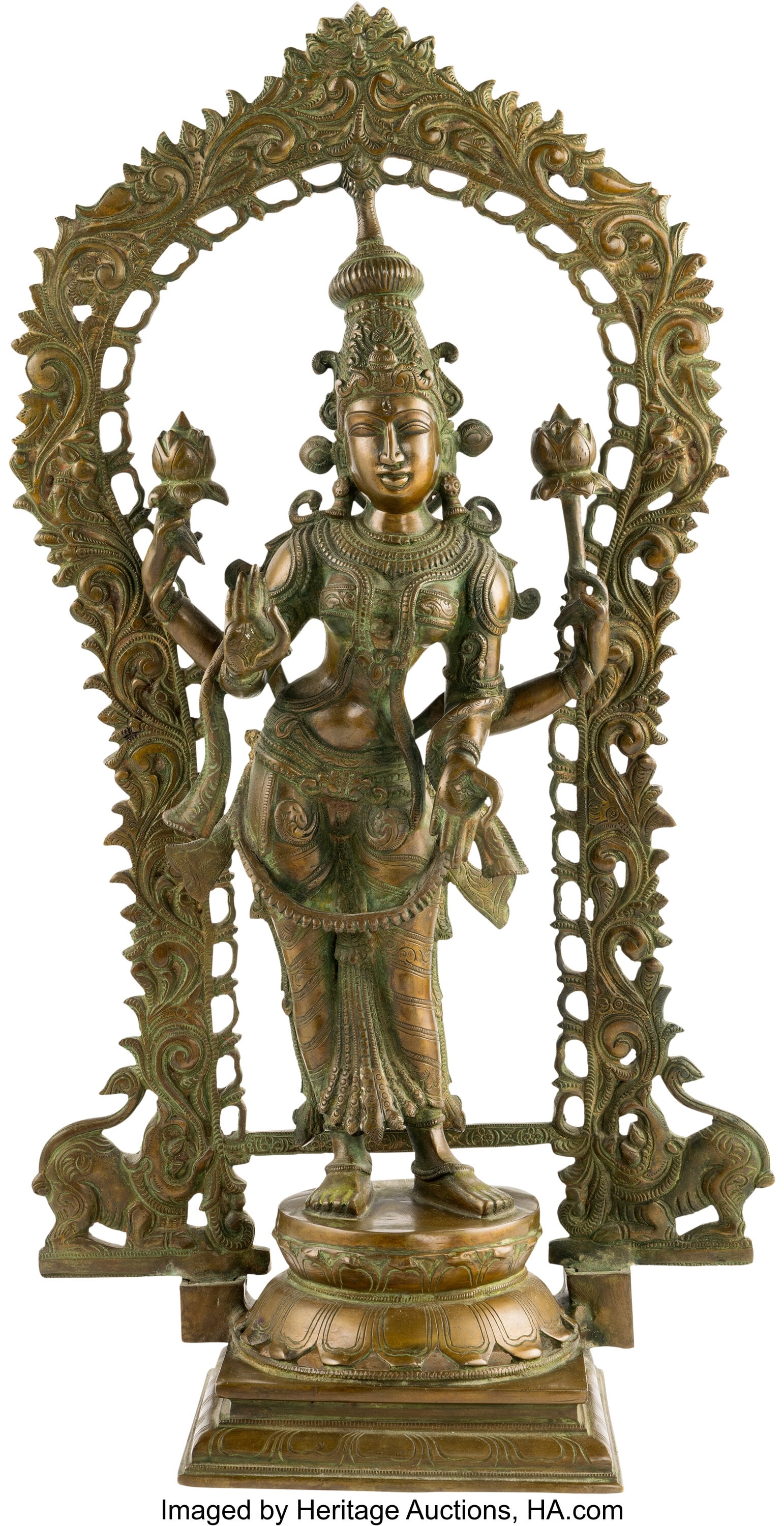 Ringo Starr and Barbara Bach Owned Hindu Goddess: Ringo Starr and Barbara Bach Owned Hindu Goddess Statue. Vintage original copper statue of the Hindu goddess of wealth and prosperity Lakshmi, previously owned by beloved Beatles drummer