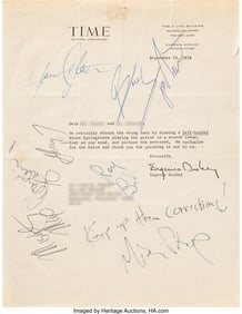 89353: Bruce Springsteen & E Street Band Signed Letter