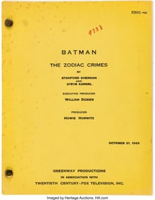 89360: Group of (7) Television Shooting Scripts Includi