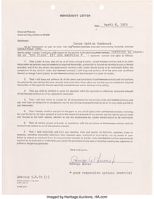 89507: George Lucas/Lucasfilm Early Documents for Star