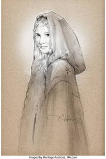 The Lord of the Rings: The Fellowship of the Rin: The Lord of the Rings: The Fellowship of the Ring (New Line, 2001; Created 2004), John Alvin Original Art of Cate Blanchett "Galadriel". Cate Blanchett