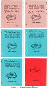 Star Trek: Deep Space Nine (Paramount TV, 1993-1: Star Trek&colon; Deep Space Nine &lpar;Paramount TV&comma; 1993-1999&rpar;&comma; Michael Westmore's Personal Script Collection &lpar;160&plus; Total Scripts with 130&plus; Signed&rpar;&period; Origin