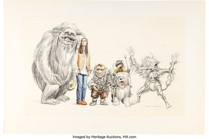 89586: Labyrinth (Tri-Star, 1986), (2) Original Artwork