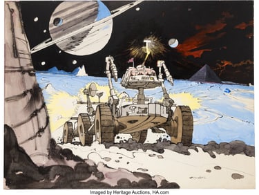 89472: Robert McCall Early 1970s Concept Artwork for Py