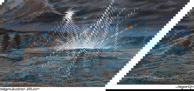 1941 (Universal, 1979), Original Concept Art. Or: 1941 &lpar;Universal&comma; 1979&rpar;&comma; Original Concept Art&period; Original production art accomplished in mixed media on artist's board&period; Beautiful rendition featuring Captain Wild Bill