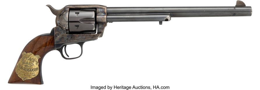 Tombstone (Cinergi, 1993), Kurt Russell "Wyatt E: Tombstone &lpar;Cinergi&comma; 1993&rpar;&comma; Kurt Russell "Wyatt Earp" Hero Photo-Matched Inscribed Colt Buntline Special Single Action Revolver&period; This is the iconic hero live-fire Colt Bunt