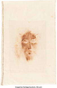 The Passion of the Christ (Newmarket Films, 2004: The Passion of the Christ (Newmarket Films, 2004), "Christ Image" Hijab/Shroud of Turin. Original production made Hijab/Shroud of Turin made from rectangular