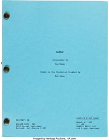 89781&colon; Batman &lpar;Warner Bros&period;&comma; 1989&rpar;&comma; Revised First Draft