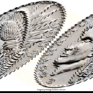 Batman Forever (Warner Bros., 1995), Tommy Lee J: Batman Forever (Warner Bros., 1995), Tommy Lee Jones Oversized "Two-Face" Coin. Original silver-colored coin prop made of a light metal with ridged edges and