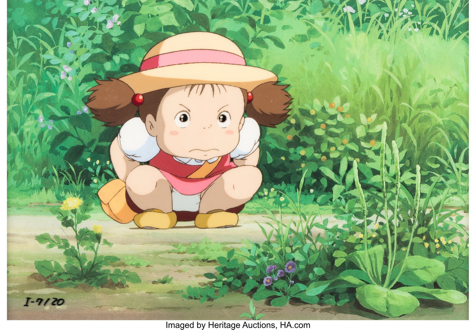 My Neighbor Totoro (Studio Ghibli, 1988), Art Co: My Neighbor Totoro (Studio Ghibli, 1988), Art Collection of Ghibli Museum Limited Edition "Mei" Cel. Original framed hand-painted and numbered limited-edition cel. 