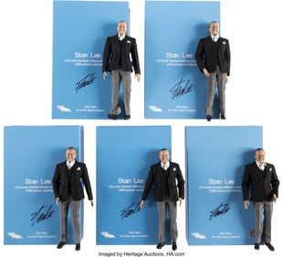 89806&colon; Stan Lee &lpar;Das Toyz&comma; 2015&rpar;&comma; Group of &lpar;5&rpar; Autograp