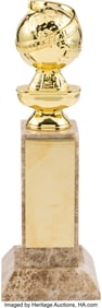 89673&colon; Unstamped Golden Globe Award&period;  Original Golden G