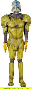 Doctor Who (BBC TV, 2005-), Blue-Faced Alien Cre: Doctor Who &lpar;BBC TV&comma; 2005-&rpar;&comma; Blue-Faced Alien Creature Costume and Mask from the Special Episode "The End of Time Part Two"&period; Original alien costume including head mask for