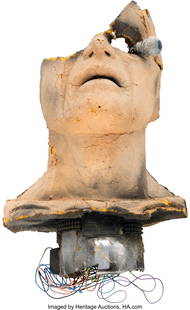 Red Dwarf (BBC TV, 1988-2020), Robert Llewellyn: Red Dwarf (BBC TV, 1988-2020), Robert Llewellyn "Kryten" Prop Exploded Head from Season 7, Episode 6 "Beyond A Joke". Original prop head with production "exploded" details of the beloved character Kry