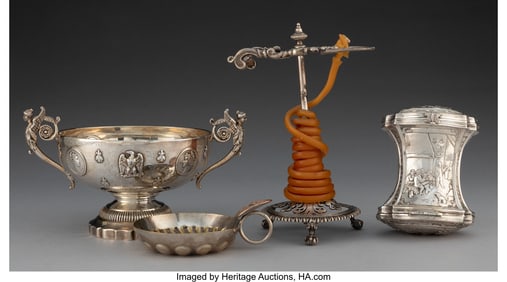 27043: A Group of Four Continental Silver Table Article