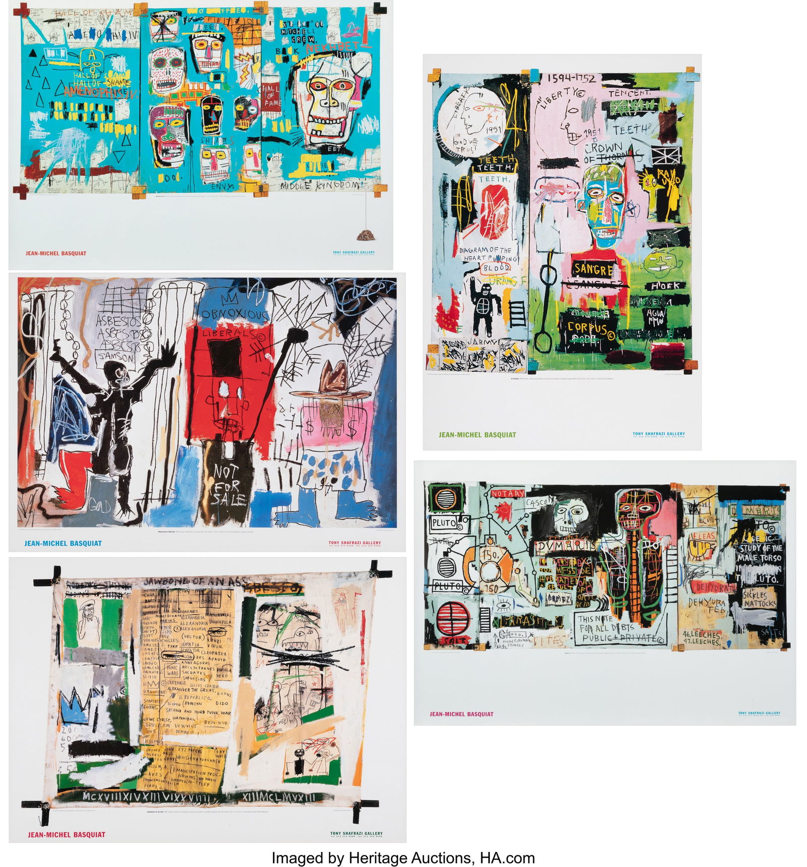 After Jean-Michel Basquiat (1960-1988) Tony Shaf (1 of 6)