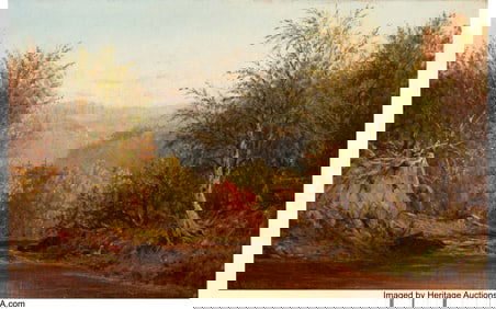 27015: Charles W. Knapp (American, 1823-1900) Autumn in