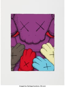 66104&colon; KAWS &lpar;b&period; 1974&rpar; Urge No&period; 4&comma; 2020 Screenprint in c