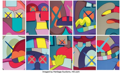 66105&colon; KAWS &lpar;b&period; 1974&rpar; Ups and Downs Portfolio &lpar;ten work
