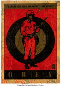 66141&colon; Shepard Fairey &lpar;b&period; 1970&rpar; Riot Cop HPM&comma; 2009 Scre